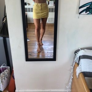 Yellow courdory skirt